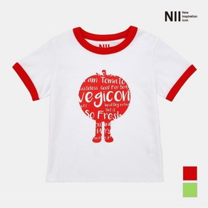 NII 아동 Vegicon 싱글 라운드티셔츠 NNKARWM3551