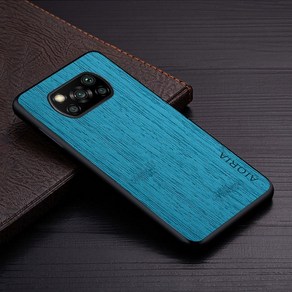 Xiaomi Poco X3 NFC Pro GT funda 대나무 우드 패턴 가죽 전화 커버 xiaomi poco x3 pro 케이스 용 코크