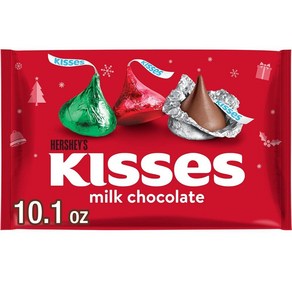 HERSHEY'S KISSES 밀크 초콜릿 크리스마스 캔디 벌크 백, 1개, 286.3g