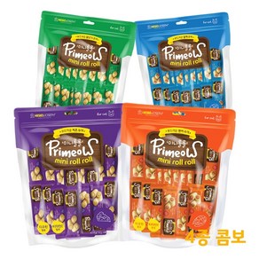 프리미요 미니롤롤 40p 4종콤보 (연어맛+치즈맛+참치맛+닭고기맛) 고양이스틱 져키 영양간식 외출훈련 말랑한소세지, 400g, 1개