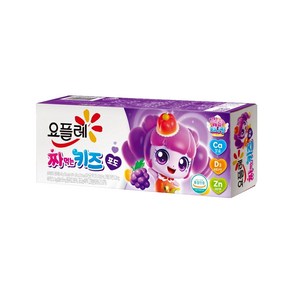 빙그레 요플레 짜먹는 키즈 포도, 240g, 4개