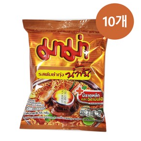 마마 쉬림 크리미 톰윤 플레이버 봉지라면 55g, 10개