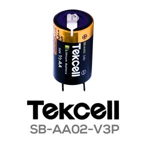 텍셀 Tekcell SB-AA02-V3P 1:2 핀 밥솥용 배터리(1/2AA 3.6V), 1개, 1개입