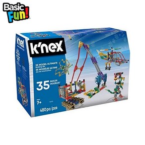 K'NEX – 35 모델 조립 세트 - 480 피스 만 7세 이상 건설 교육 장난감(아마존 독점), 1개