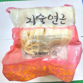 (배터짐) 자숙연근 삶은연근, 4개, 450g