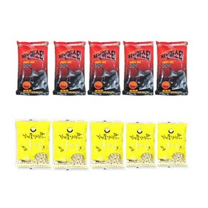 해신 지누마스터 5봉+압맥5봉 세트 감성돔낚시 밑밥 파우더 세트, 1개, 10kg