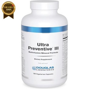 Douglas Laboatoies Ulta Peventive III  종합 멀티아이언맥스/미네랄 180캡슐, Douglas Laboatoies Ulta Pe, 1개, 180정