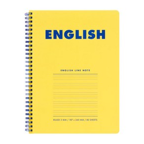 아트박스 ENGLISH 영어 스프링노트, 색상, 1개