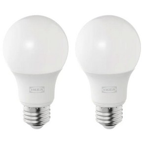 이케아 뤼에트 LED전구 E26 470루멘 60438705 / 이케아 LED 전구 / SOLHETTA 솔헤타, 전구색, 2개