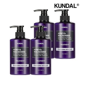 기타 쿤달 허니 앤 마카다미아 단백질 트리트먼트 웨딩부케 500ml x4개