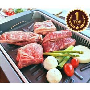 바울목장 소고기800g 갈비살+살치살+부채살+우삼겹 소분포장, 4개, 200g