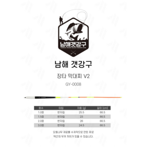 남해갯강구 장타막대찌 V2, 1개
