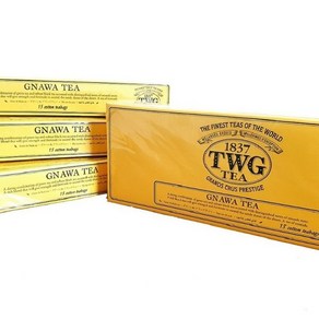 웰리치버디 TWG Tea 티 - 그나와 민트티 티백 Gnawa Mint Teabags 원산지 : 싱가포르, 15개입, 1개