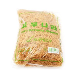 고무나라 대용량 고무줄 1kg, 1개, 노랑