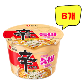 신라면 툼바 큰사발면 113g, 6개