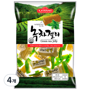 일광제과 녹차젤리, 280g, 4개