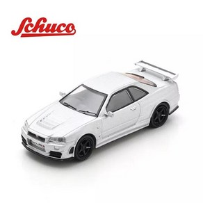 슈코 1:64 닛산 스카이라인 GT-R (R34) 니스모 Z-tune 실버, 1개