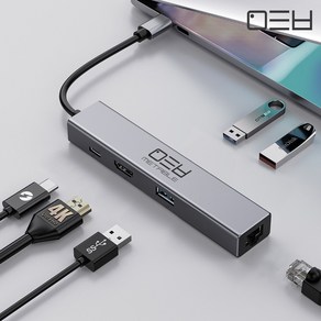 멀티허브 6in1 HDMI 메타블 USB허브 (USB-C타입) MH6PRO, 1개