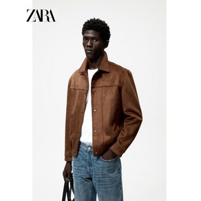 ZARA 자라 페이크 칼라 스웨이드 자켓