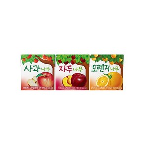 서울우유 자두 / 사과 오렌지 나무 150ml x 24입, 24개