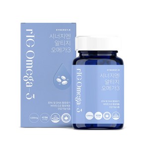 시너지엔 알티지 오메가3 1320mg 2개월분 TG 초임계, 60회분, 1개