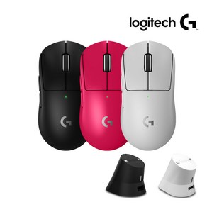 로지텍 코리아 (정품) 로지텍 G PRO X SUPERLIGHT2 슈퍼라이트2 지슈라2 무선 게이밍 마우스+ 이메이션 충전독 패키지