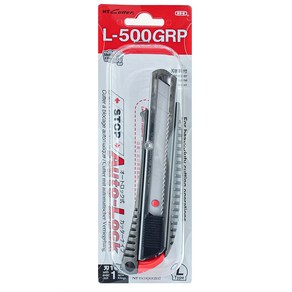 NT CUTTER 엔티커터 메탈 오토락 L타입 대형 그립 컷터칼 L-500GRP 18mm 캇타칼 캇타