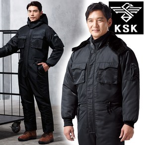 겨울 스즈끼 작업복 방수 기모 KSK-174 블랙 M~4XL 빅사이즈 털 내피 정비복 스즈끼복 동계 방한복 일육, 02-KSK-174  L(95), 1개