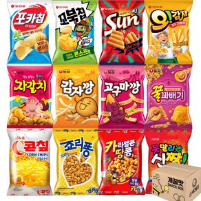 [스낵365] 개꿀맛 12종 포카칩 꼬북칩 썬칩 오감자 콘칩 죠리퐁 카라멜땅콩 못말리는신짱 자갈치 감자깡 고구마깡 꿀꽈배기, 1개