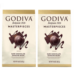 고디바 마스터피스 다크 초콜릿 421g 2팩 Godiva Mastepieces Dak Chocolate Ganache Heat 14.8oz, 2개