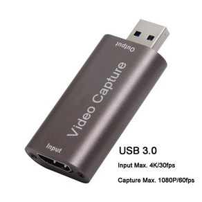 USB 2.0 비디오 캡처 카드 20 30 게임 카메라 녹음기 라이브 스트리밍용 HDMI 호환 그래버 박스 1080P 60fps 4K