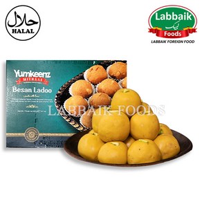 YUMKEENZ Besan Ladoo (Sweet) 400g 베산 라두 (인도 과자), 1개