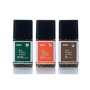 [고서임] 밥에 뿌려먹고 비벼먹는 해초 후리가케 (톳/ 새우 / 파래) 골라주세요, 3개가 1세트, 톳후리가케+파래후리가케+새우후리가케