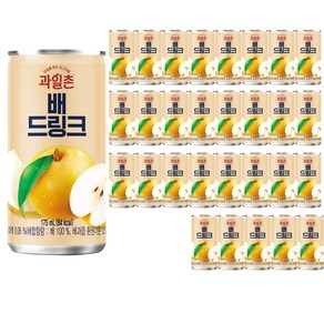 과일촌 시원한 배 175ml X 30캔/해태 과즙 음료수, 30개