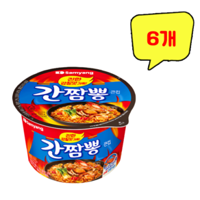 삼양식품 간짬뽕 큰컵 105g, 6개