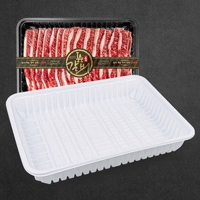 정육 PP 갈비트레이 5kg 고기포장 T7, 백색, 1개, 100개