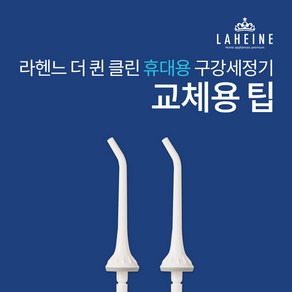 [라헨느]더 퀸 클린 휴대용 구강세정기 교체용 팁, 1개