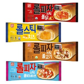 한성기업 롤피자 롤피자스틱 불고기+치즈+콤비+불닭, 1세트, 80g