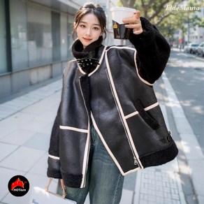 기타 [엘드마마] 칸타나 무스탕 하프코트