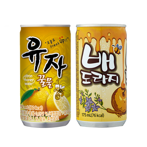 일화 유자꿀물 + 배도라지 175ml X 각 30캔 (총 60캔), 60개