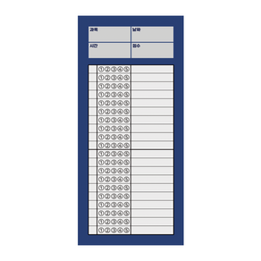 오지선다 OMR 카드 떡메모지 2colo [오엠알 답안지 공시생 시험공부 연습 고등학생 메모지 떡메], 블루, 개당 수량