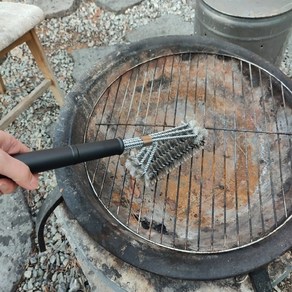 그릴 대형 브러쉬 화로 석쇠 청소솔 쇠솔 캠핑 고기불판 세척 바베큐 바비큐 용품 팬션 글램핑 식당 고기집, 1개