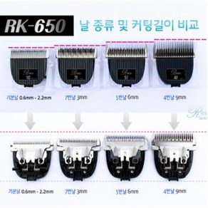 리케이 RK-650 교체날 이발기날10F4F5F7FRK-700, 5F(6mm), 1개