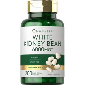 Calyle White Kidney Bean  6000mg  200 Count  Non-GMO & Gluten Fee Extact, 200정, 1개