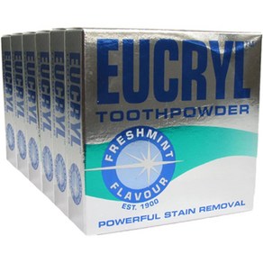 Eucyl Smokes Tooth Powde Feshmint Flavou (50g) - Pack of 6, 6개