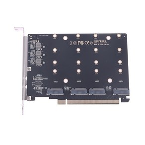 M.2 NVME to PCIe 4.05.0 X16 어댑터 하드 드라이브 컨버터 리더 확장 카드, 01 1pc