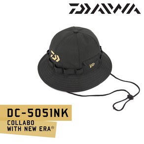 다이와 뉴에라 콜라보 고어텍스 낚시모자 DC-5051NK, 블랙