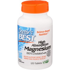 Docto's Best Magnesium 120 Tablets Docto's Best 마그네슘 120정, 무향, 1개