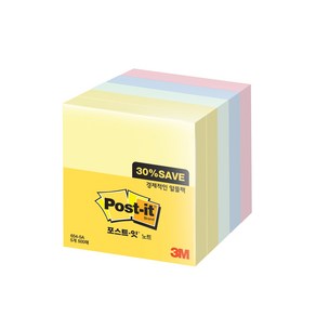 쓰리엠 알뜰팩 포스트잇 76 x 76 mm 654-5A 500p