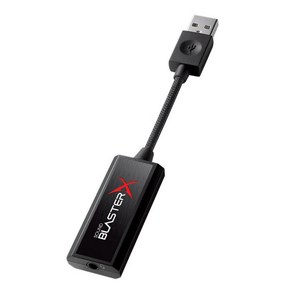 크리에이티브 G1 사운드 블라스터 엑스 휴대용 USB 외장 노트북 카드, 1개